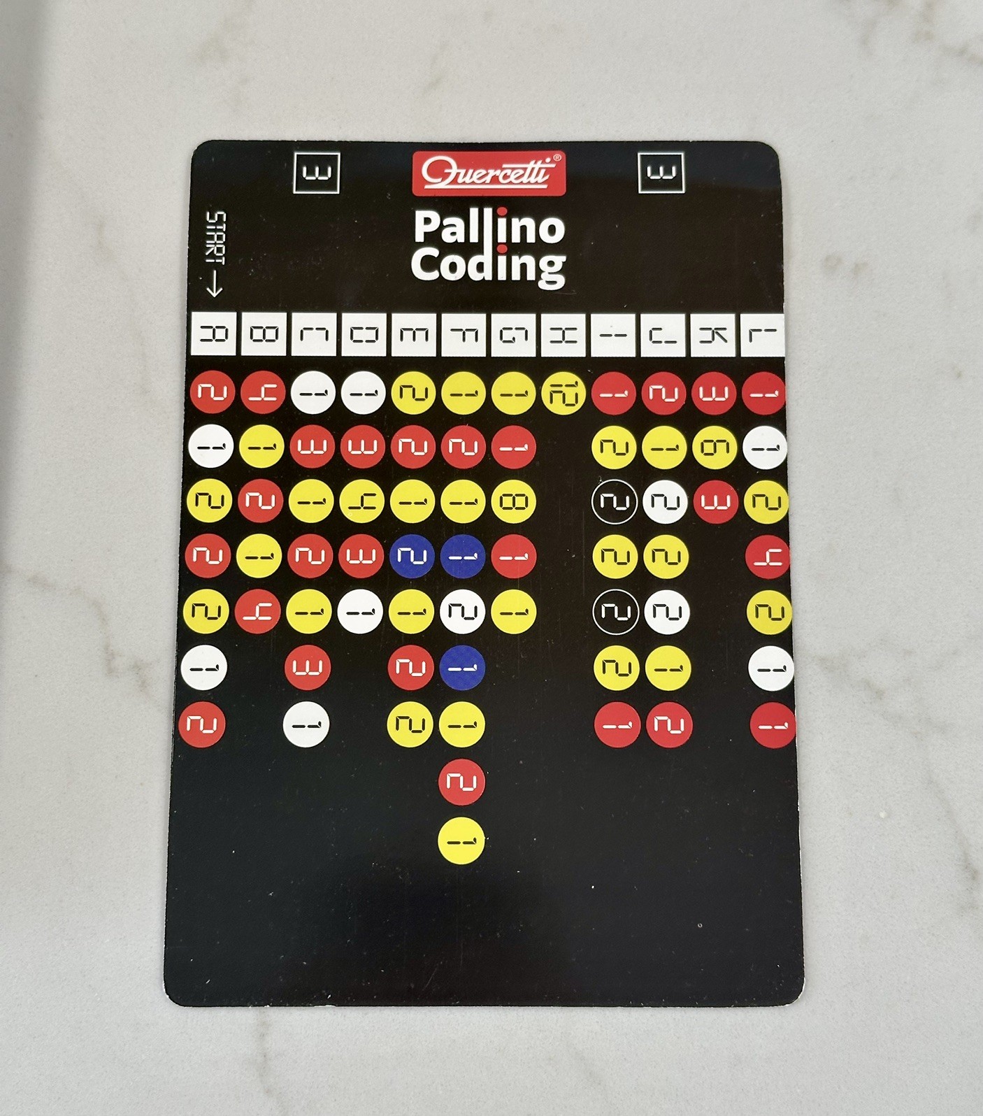 Quercetti Pallino Coding Game Educational Strategy Toy + Code Sheet. Used, Italy