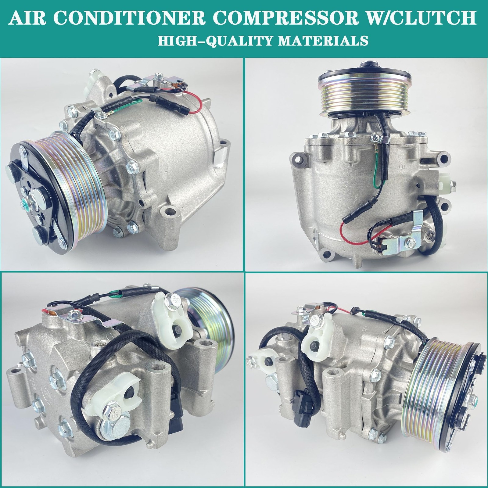 YzusGomumu Car AC Compressor Compatible with 2006 2007 2008 2009 2010 Black