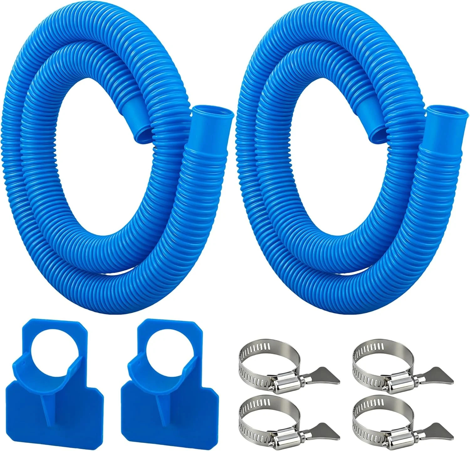 2 Pack Pool Pump Hoses for Above Ground Pools 1.25″ x 59″ Long Filter Pump Hose