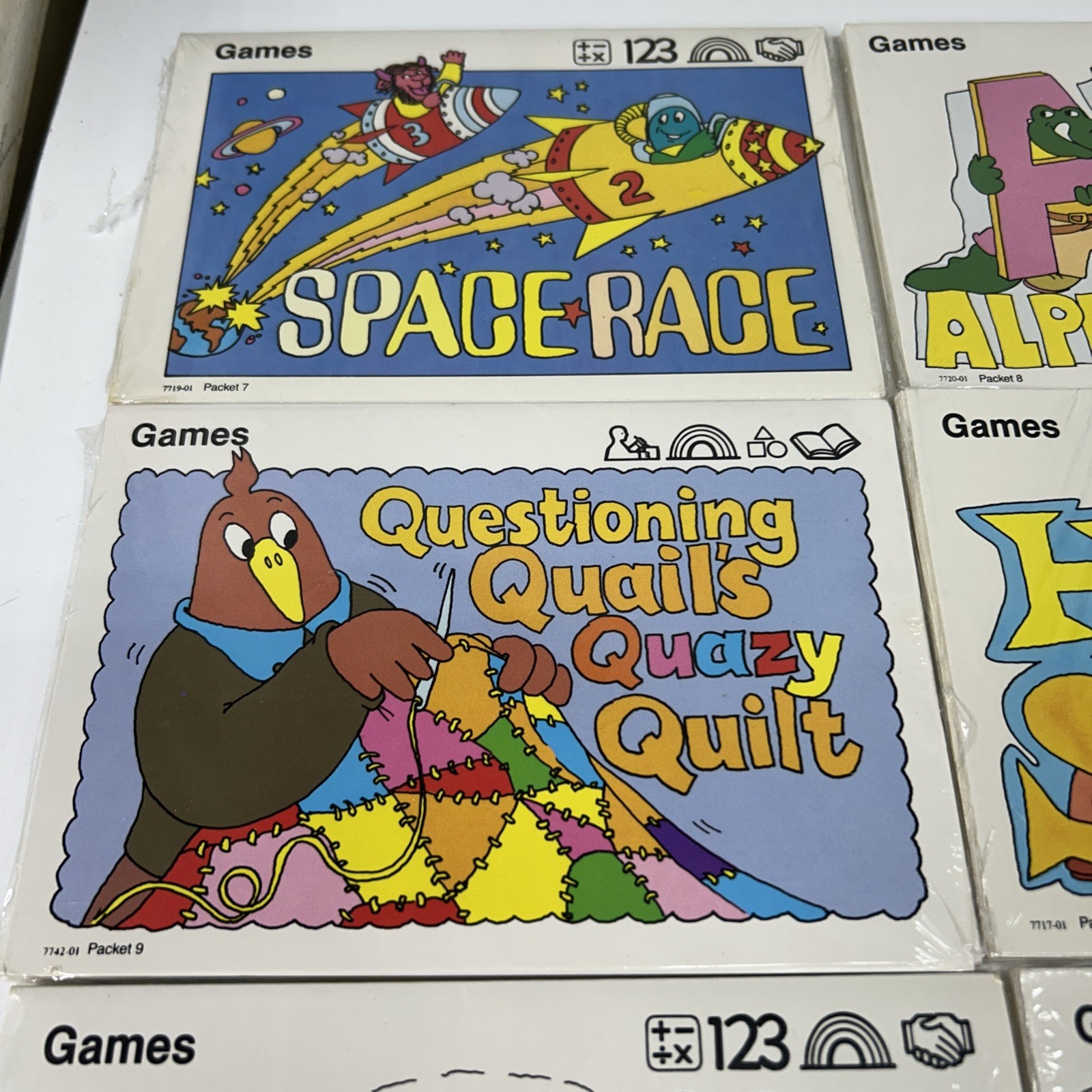 VTG Sweet Pickle Pre-school Program Learning Cards And Games Sealed Lot Of 6 Pkg