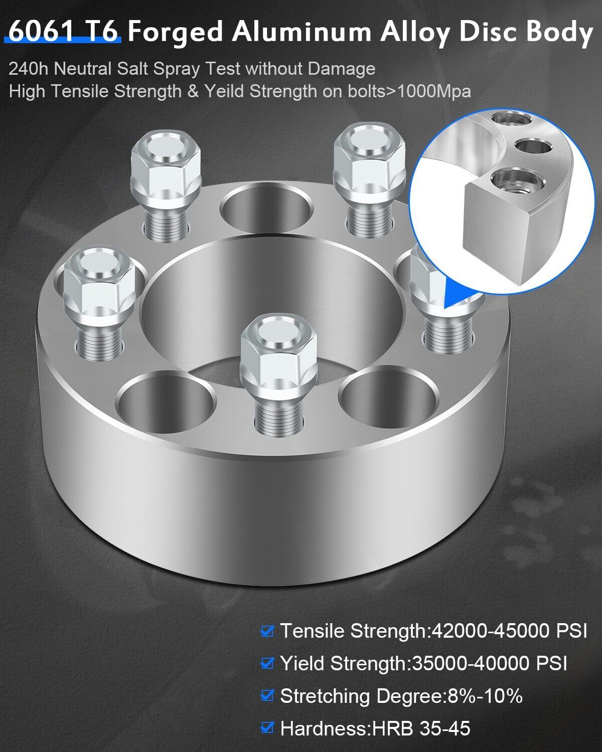 ECCPP 2X 2 inch 5×114.3mm Wheel Spacers 5 Lug 5×4.5 fits for Mustang for Ranger