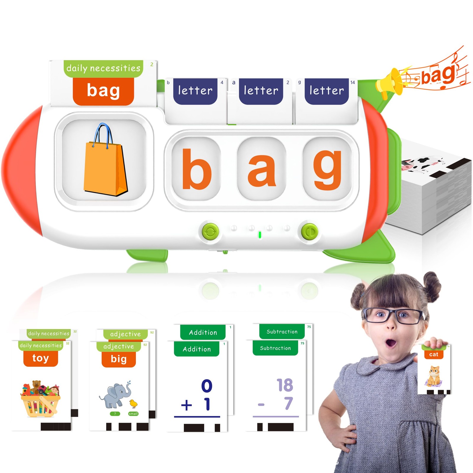 Math Games and Flash Cards for Toddlers 5-7, Speech Therapy, Autism Sensory Toys