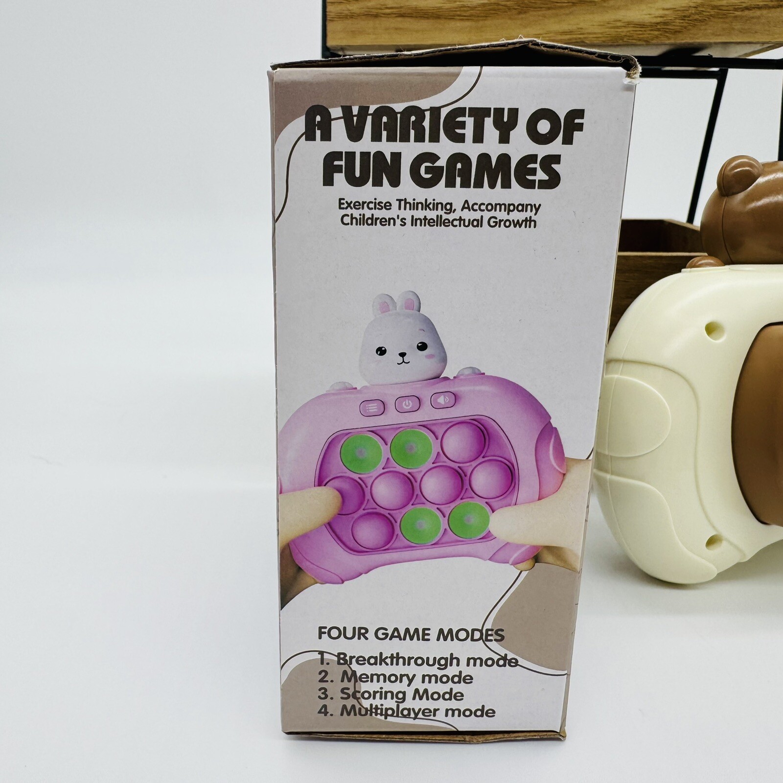 Speed Pass Game Machine Push Fidget Sensory Toy Game Cute Bear