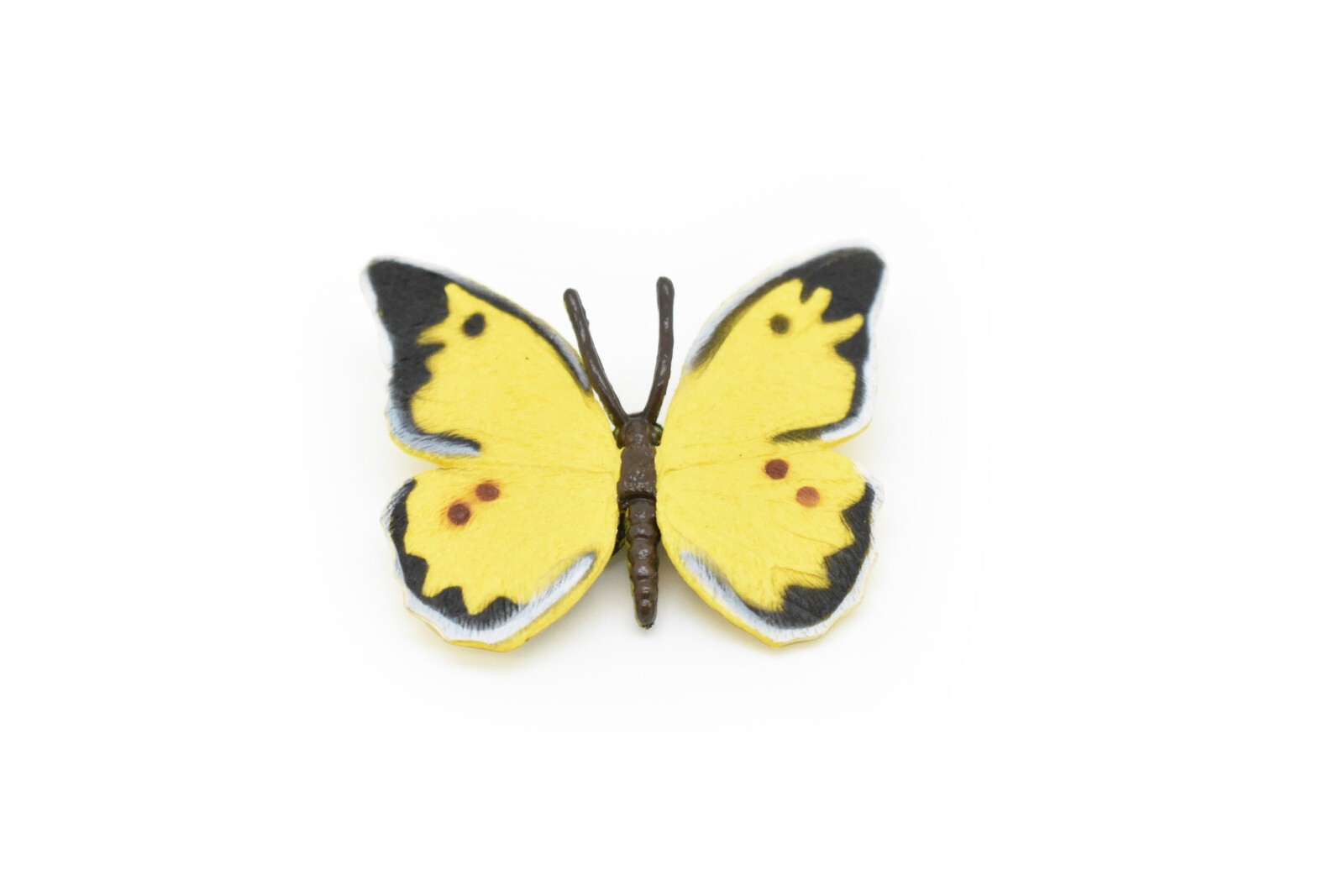 Butterfly Toy, Yellow & Black Realistic Figure, Model Replica Kids Gift 2″ F4493