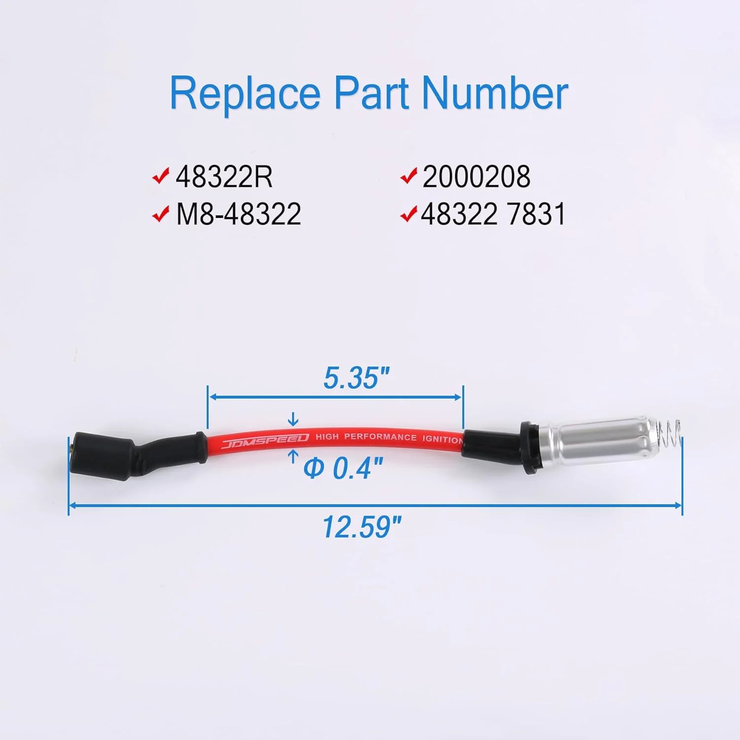 JDMSPEED High Performance Spark Plug Ignition Wire for 2000-2009 Chevy GMC V8
