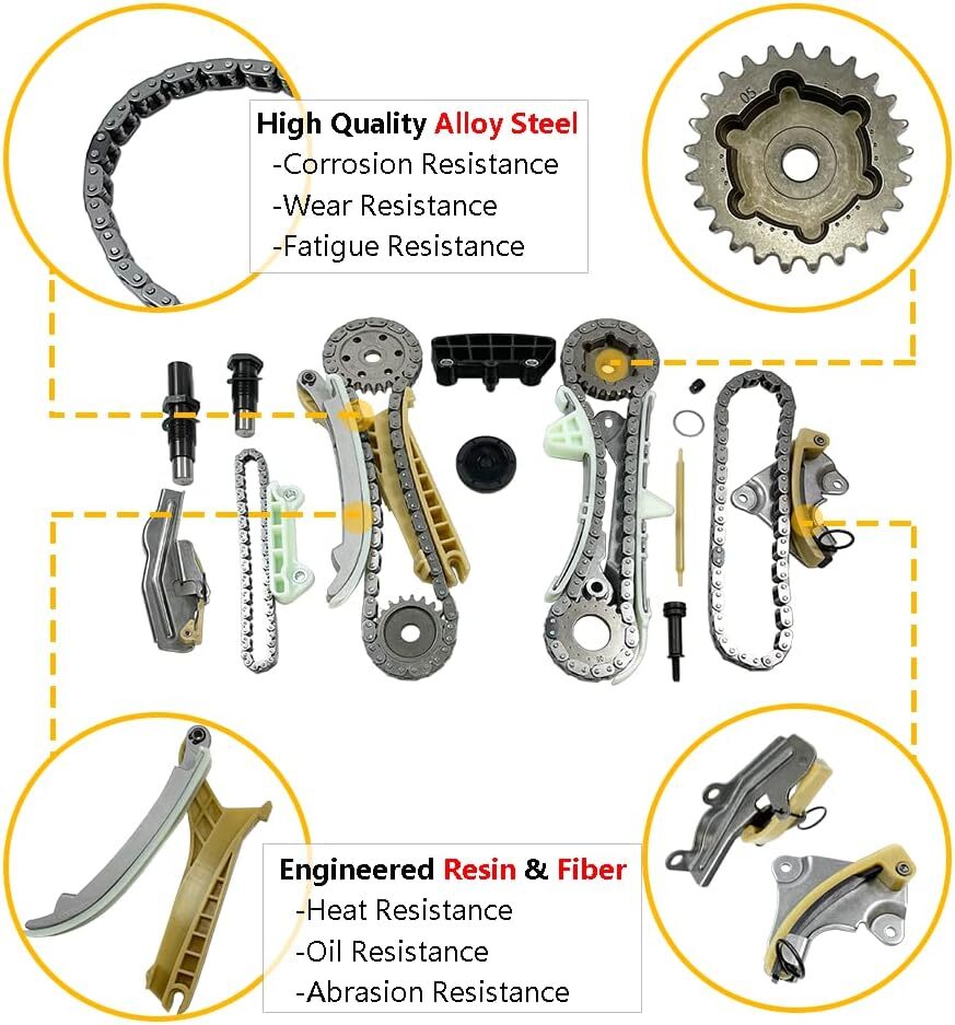 Engine Timing Chain Kit | Fit for Ford Explorer Sport Trac Ranger Mustang,
