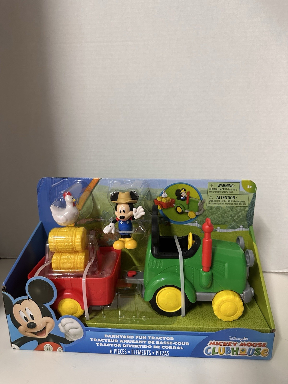 Disney Junior Mickey Mouse Clubhouse Barnyard Fun Tractor 6 Piece Set New
