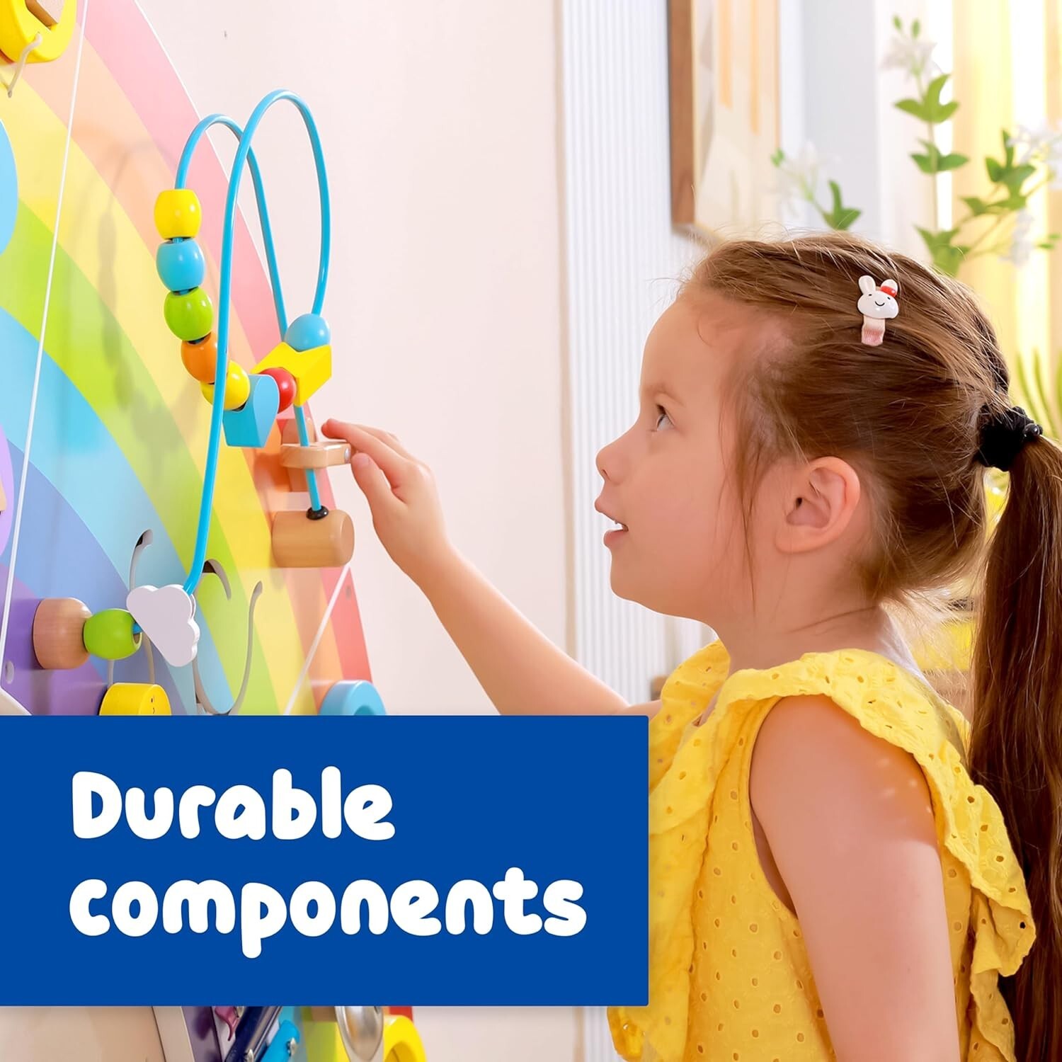 Spark & Wow Rainbow Activity Wall Panels 10 ACTIVITIES, Child’s Room 63″x 32″