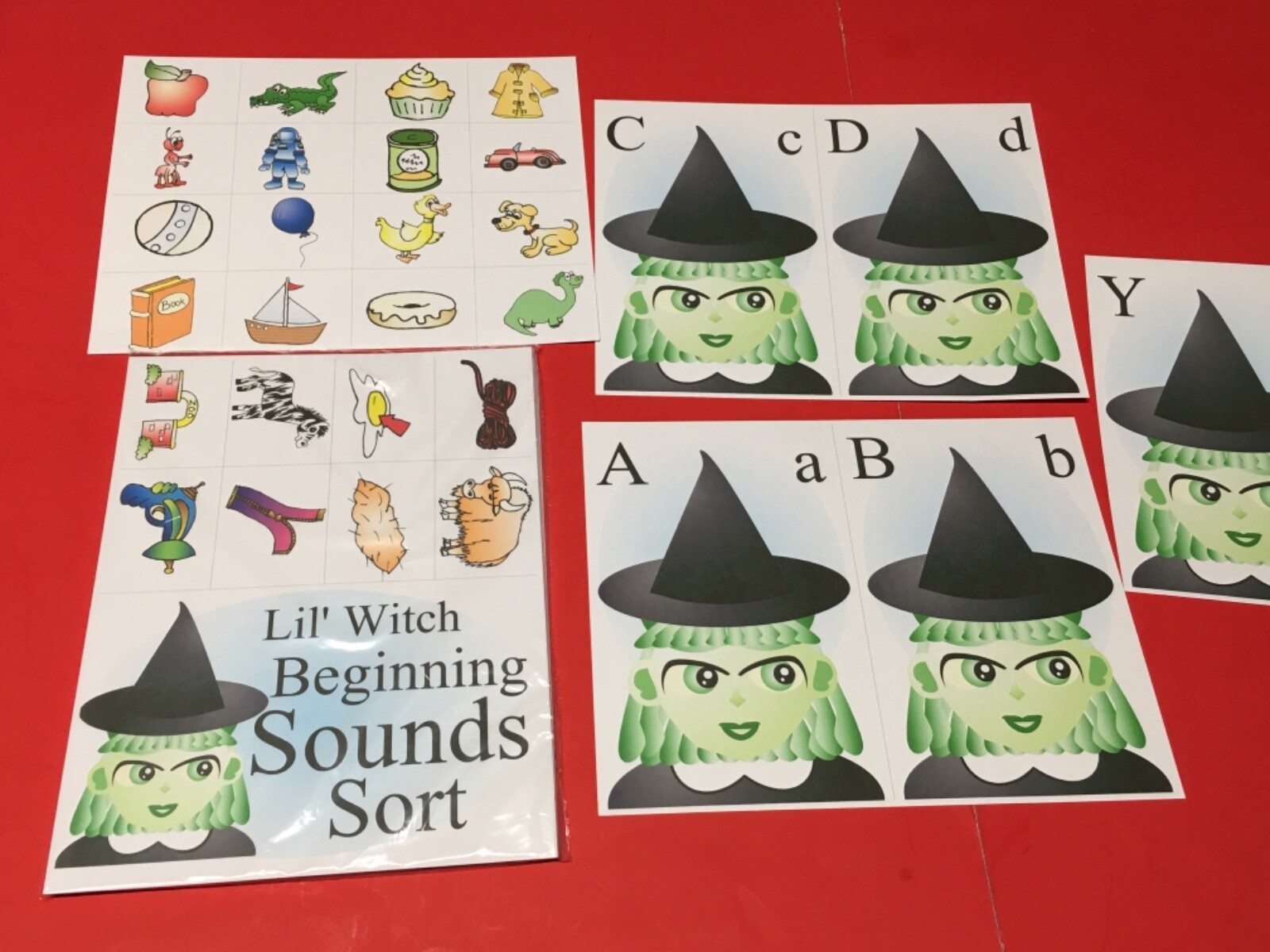 Lil’ Witch’s Beginning Sound Sort – DIY PRINTED KIT
