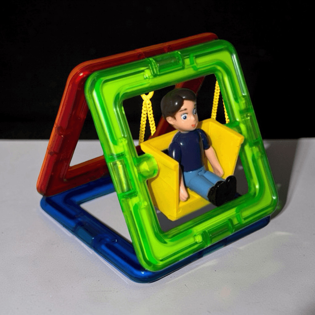 Magformers Boy Character 4 Pieces Add on Rainbow Colors STEM Building Toy B23
