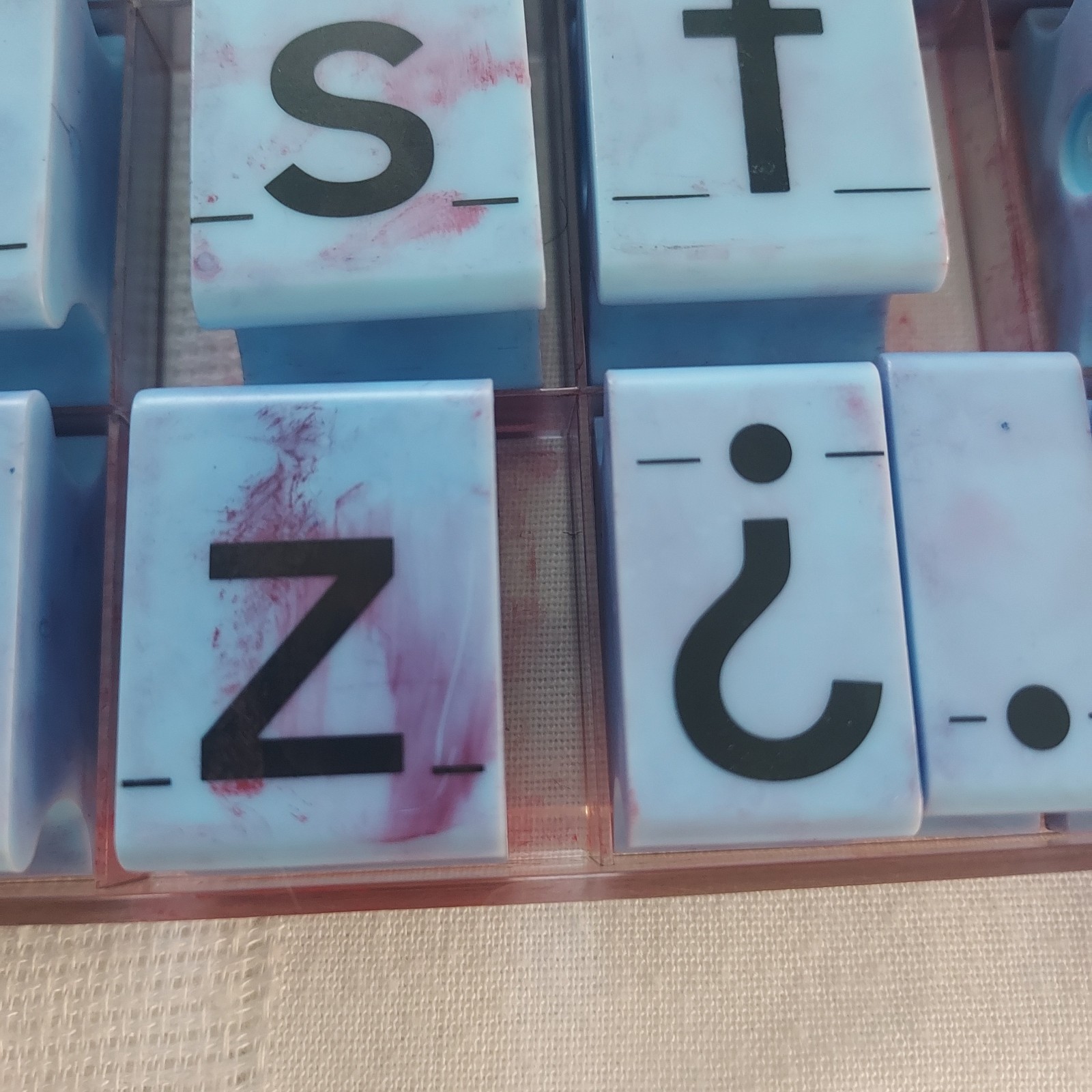 Jumbo Lower Case Alphabet Rubber Stamps Educational English Great Used Condition