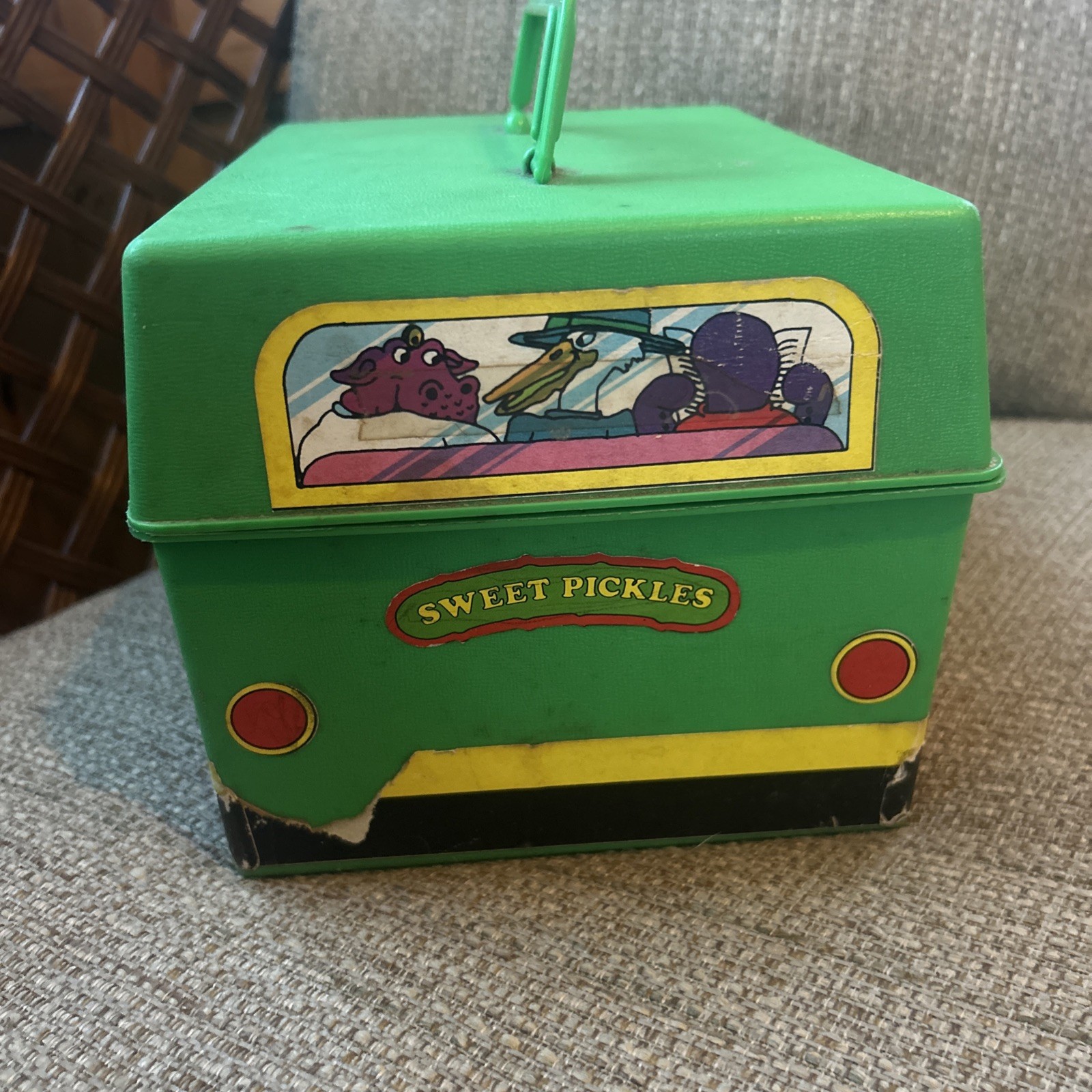 Vintage Sweet Pickles Preschool Program Learning Case Activity Bus Full w/ Cards