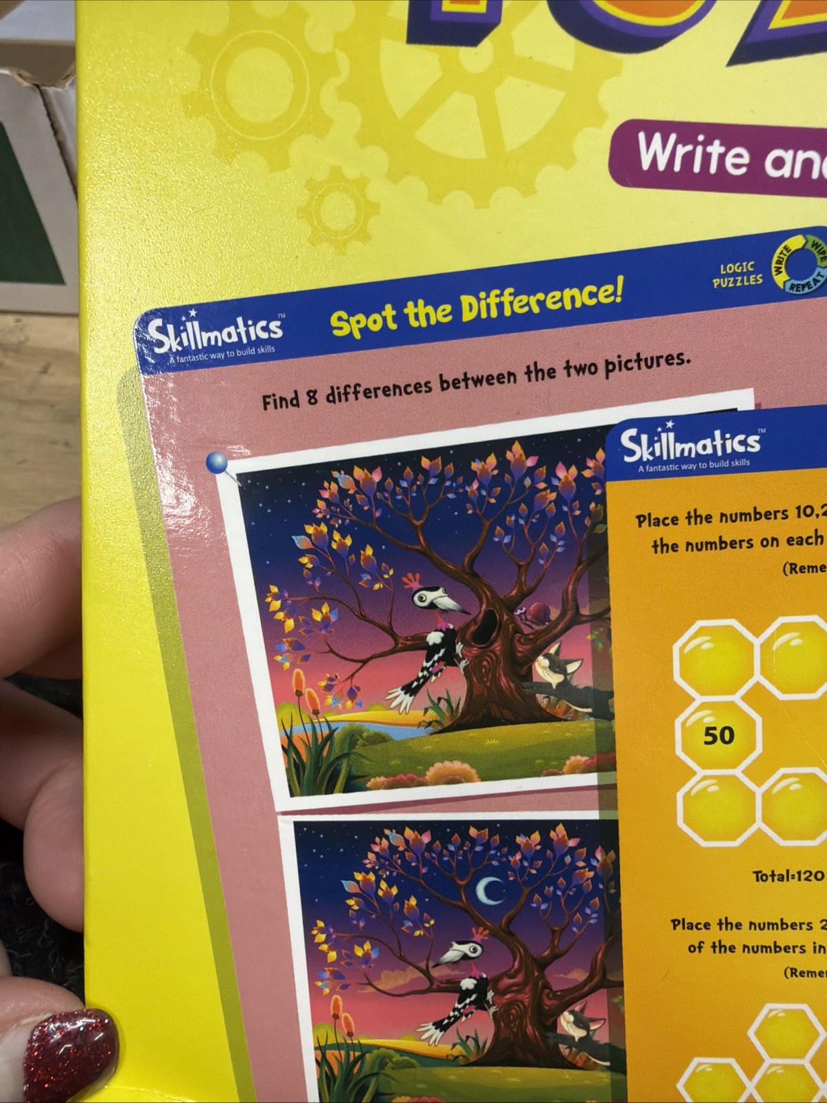 Skillmatics Logic Puzzles write and Wipe Activity Mats, Ages 6-99 Years NEW