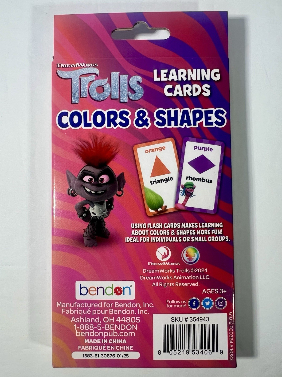 Colors and Shapes and Numbers Learning Flash Cards Learning Cards Lot of 5