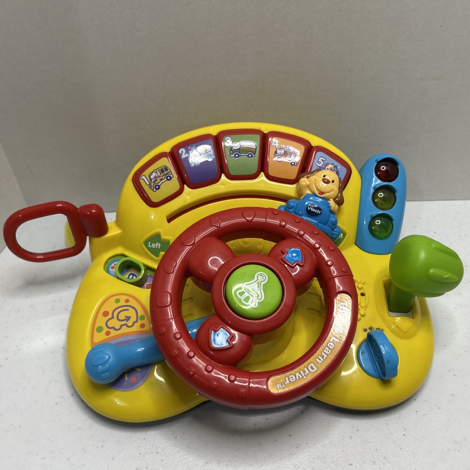VTech Turn & Learn Driver Interactive Red and Yellow Dashboard Numbers Sings Toy