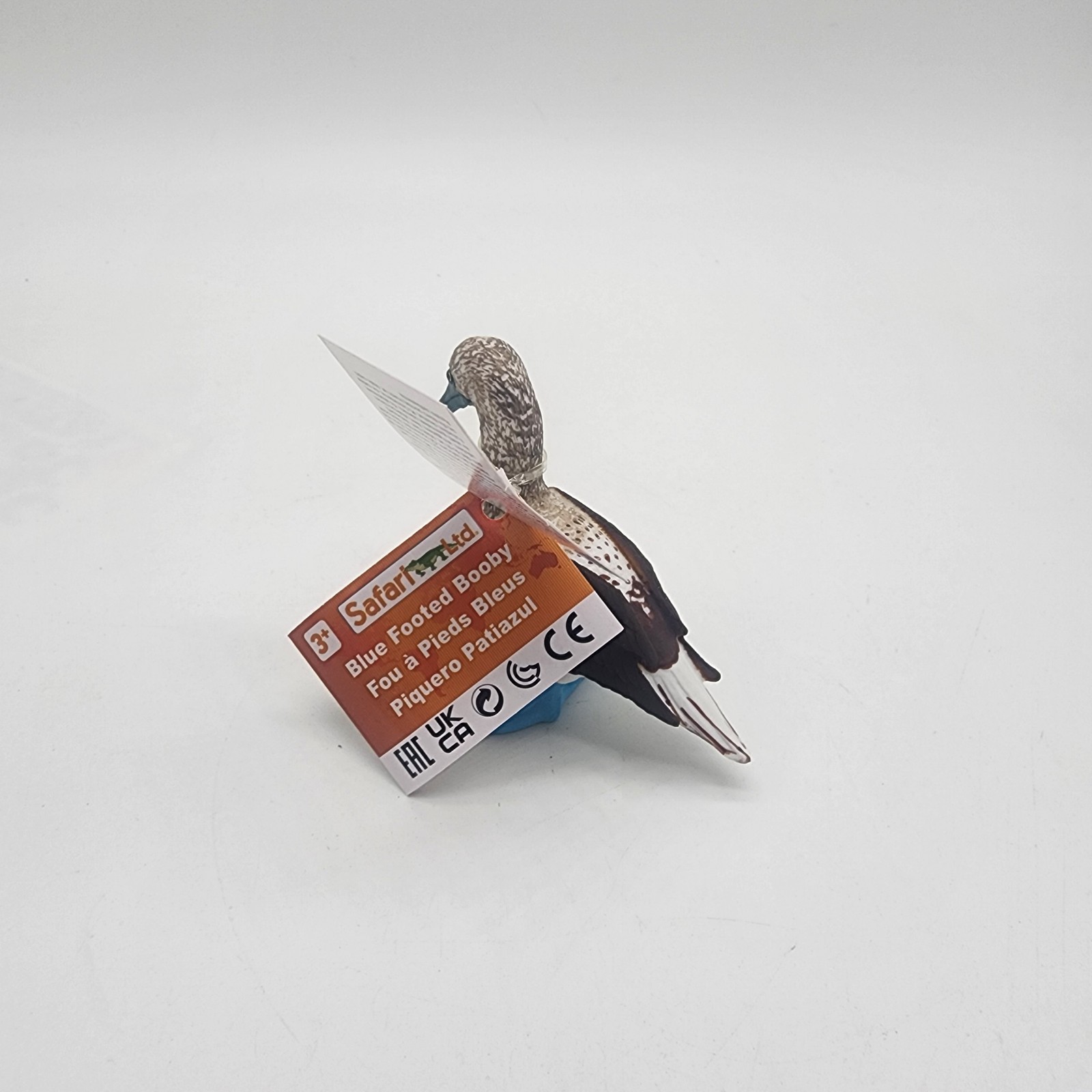 Blue Footed Booby, Bird, Very Realistic Rubber Model, Hand Painted Figurine 3″