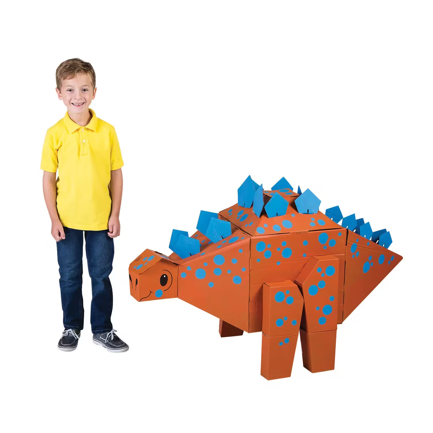 Do It Yourself 3D Stegosaurus Dinosaur Cardboard Stand-Up, Craft Kits, 1 Piece