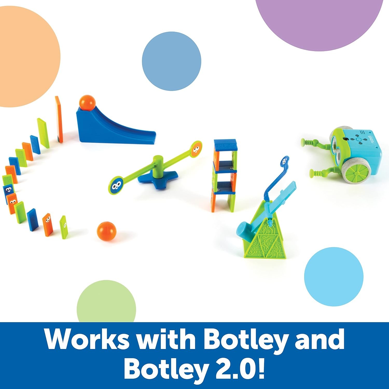 Learning Resources Botley Coding Robot Kit Action Challenge Set, Chain Reaction