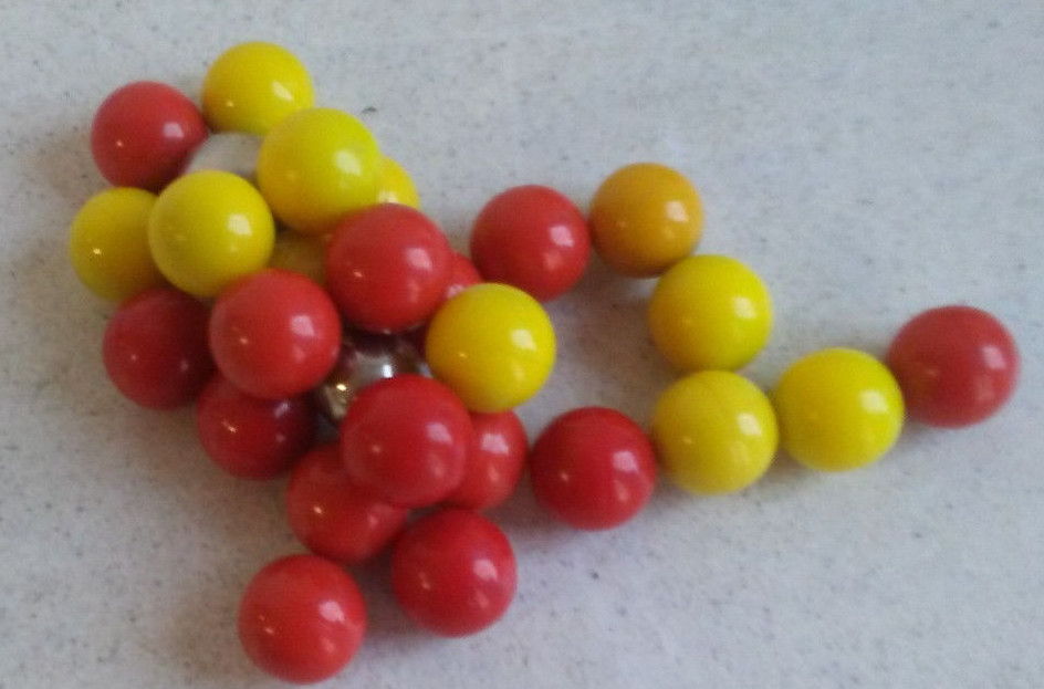 Lot of Educational Negative & Positive Pole Magnetic Marbles