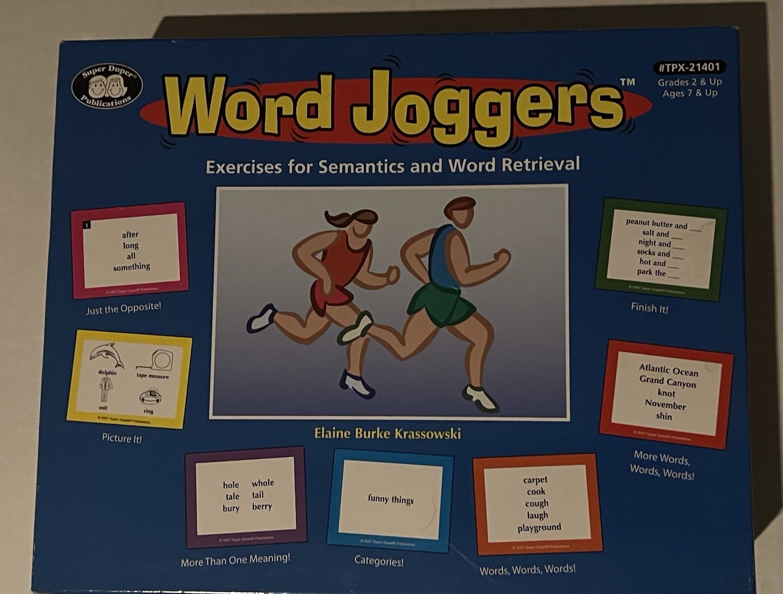 Super Duper Word Joggers TPX-21401 Educational Game Activity Cards