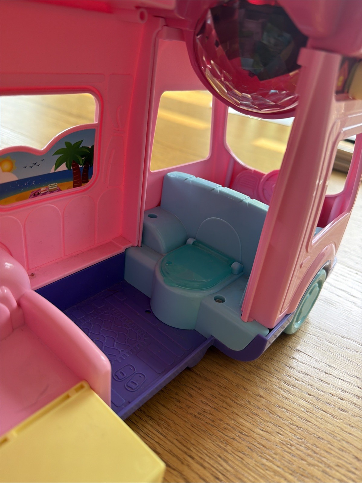 VTech Starlight Vacation Camper Pink Teaching Kids Toy Vehicle Tested Works