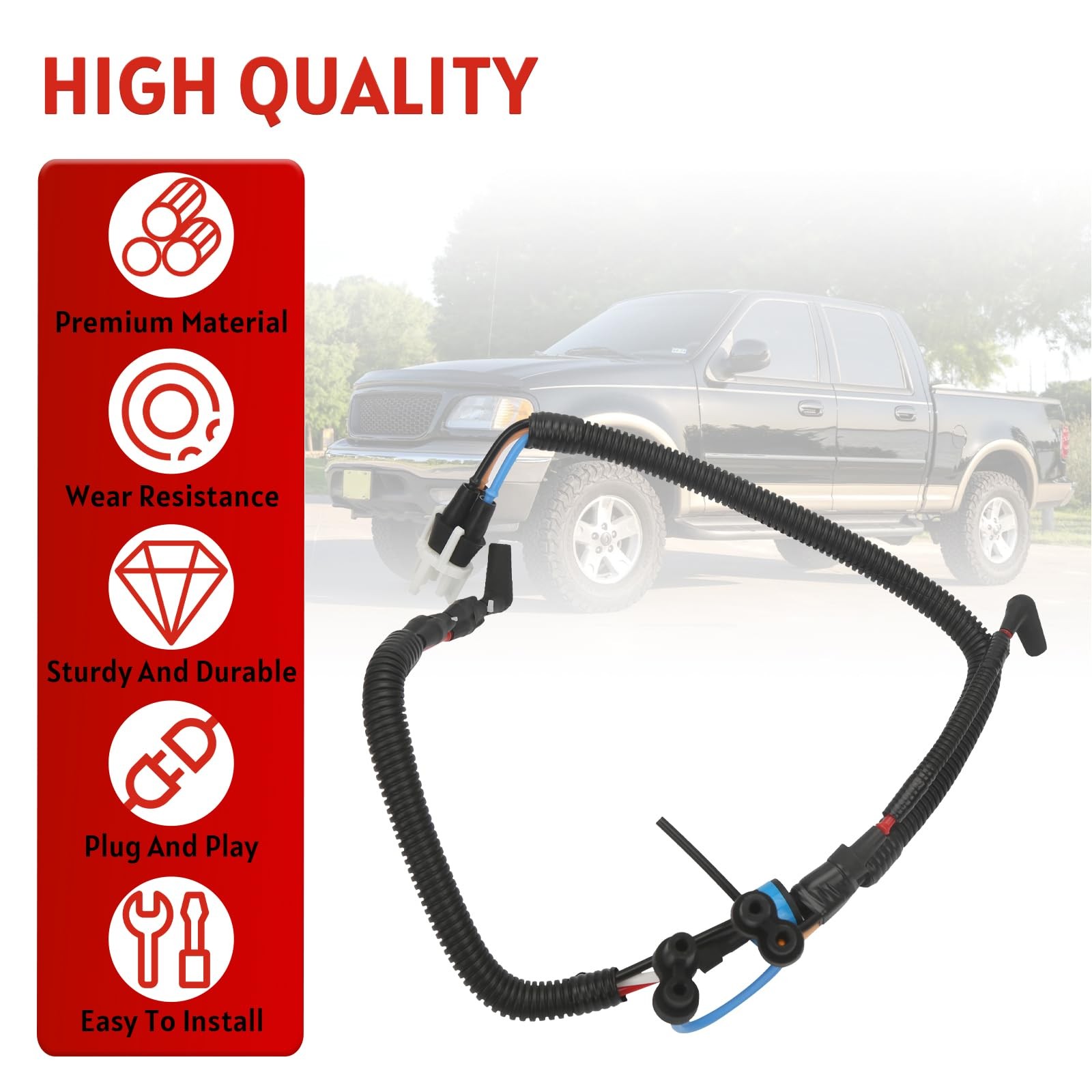 SZQBZMJ Vacuum Solenoid Line Tube Compatible with Ford F150 1999-2003, F150