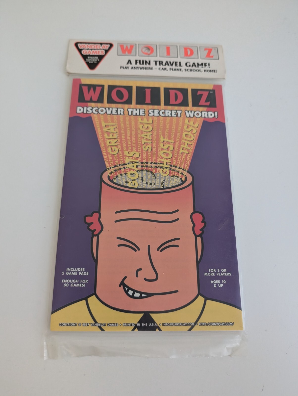 Travel game vintage 1996 Vandelay Games 90s word breakdown gridlock NEW lot 3