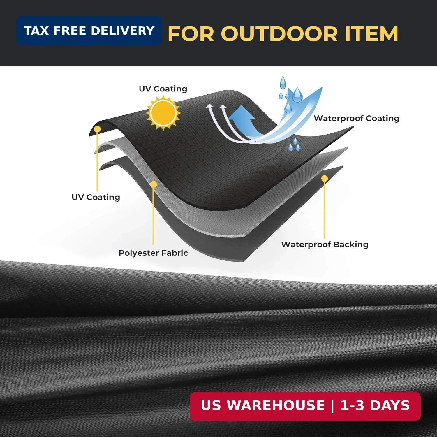 Kemimoto UTV Cover, All-Weather Protection UTV Cover Two Seater Compatible with
