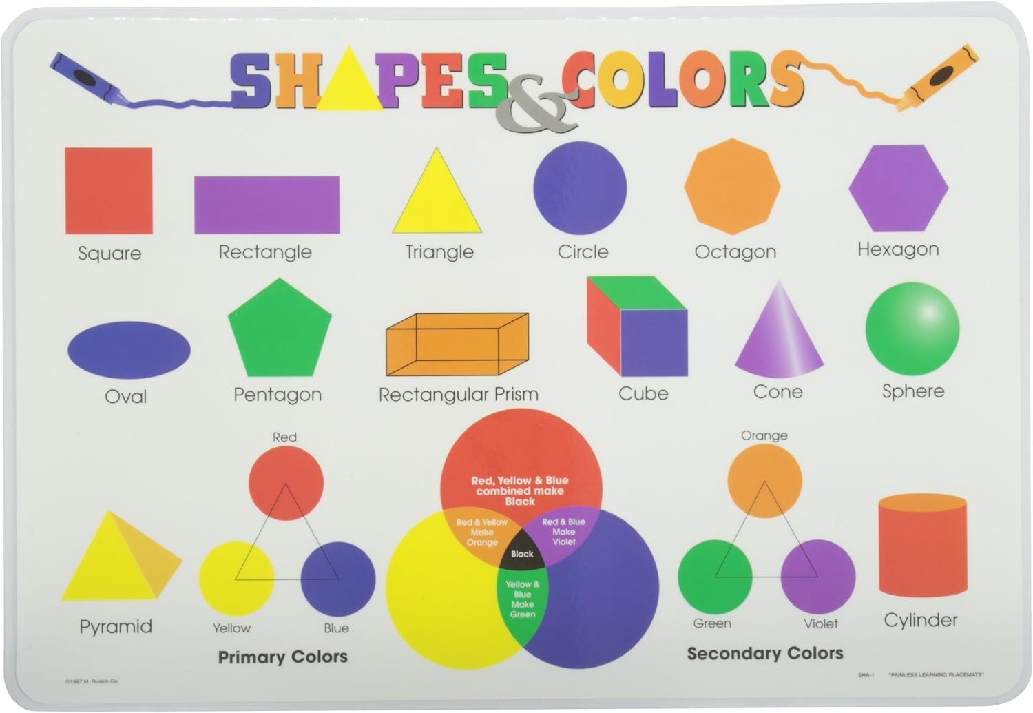 Shapes and Colors Placemat Large