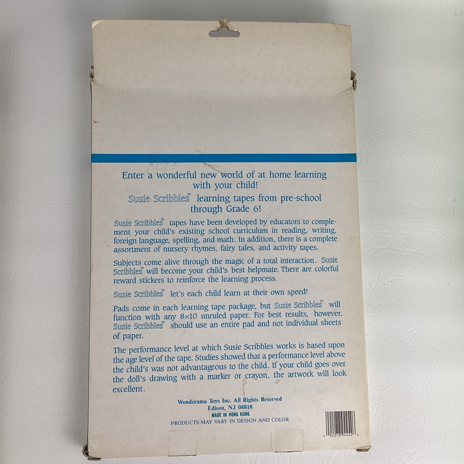 Susie Scribbles Preschool Home Learning Cassette Tape Mother Goose ABC 80s