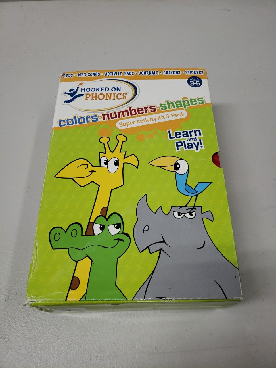 Hooked On Phonics Colors Numbers Shapes Super Activity Kit 3-Pack 2006