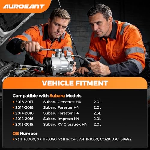 AC Compressor Compatible with Subaru Crosstrek 2016-2017 2.0L,Forester 2014-2018