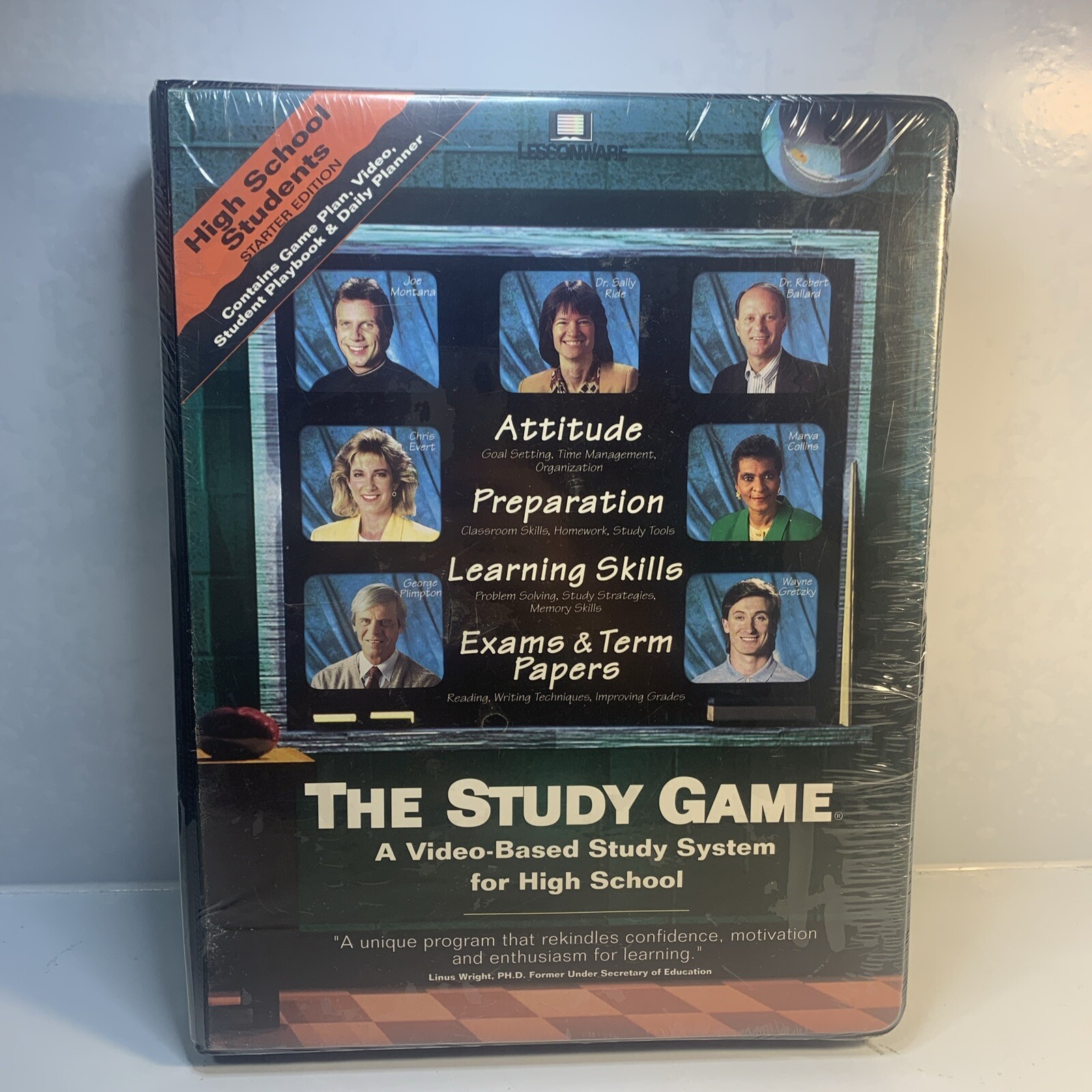 Lessonware The Study Game For High School Students Starter Edit. New Sealed VHS