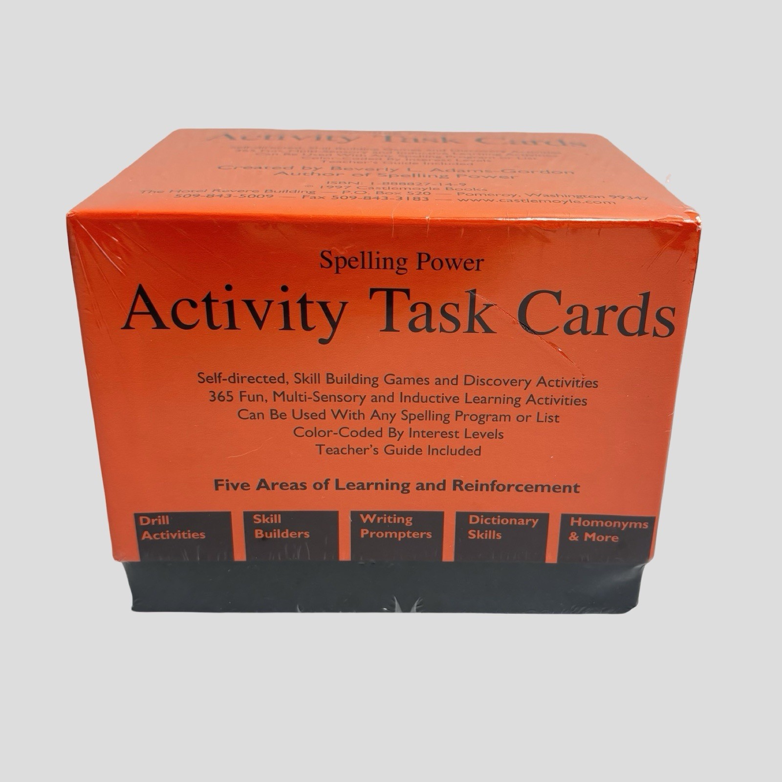 Spelling Power Activity Task Cards Complete Learning Set Beverly Adams New 1997
