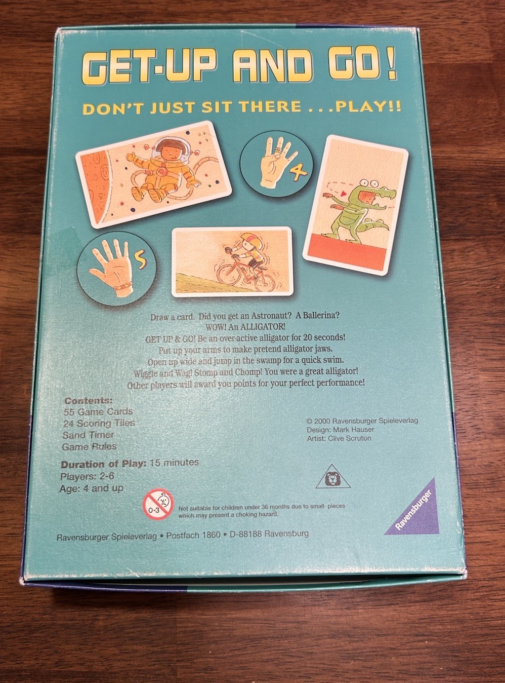 GET UP AND GO! Don’t Just Sit There…Play!! Vintage Game By RAVENSBURGER **