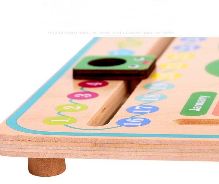 Teaching Clock Kids Educational Toys Montessori Wooden Busy Board Kids Gift
