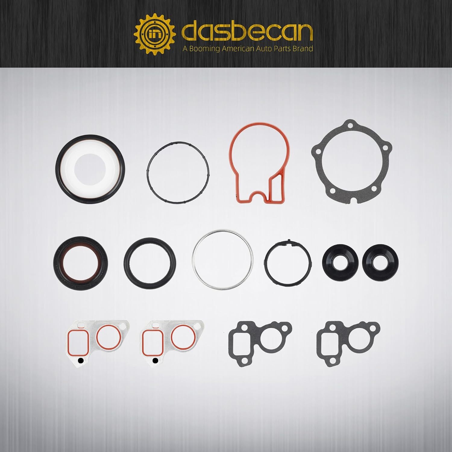 Dasbecan Full Cylinder 5.3 Head Gasket Set with ES72220 Bolts Intake Exhaust