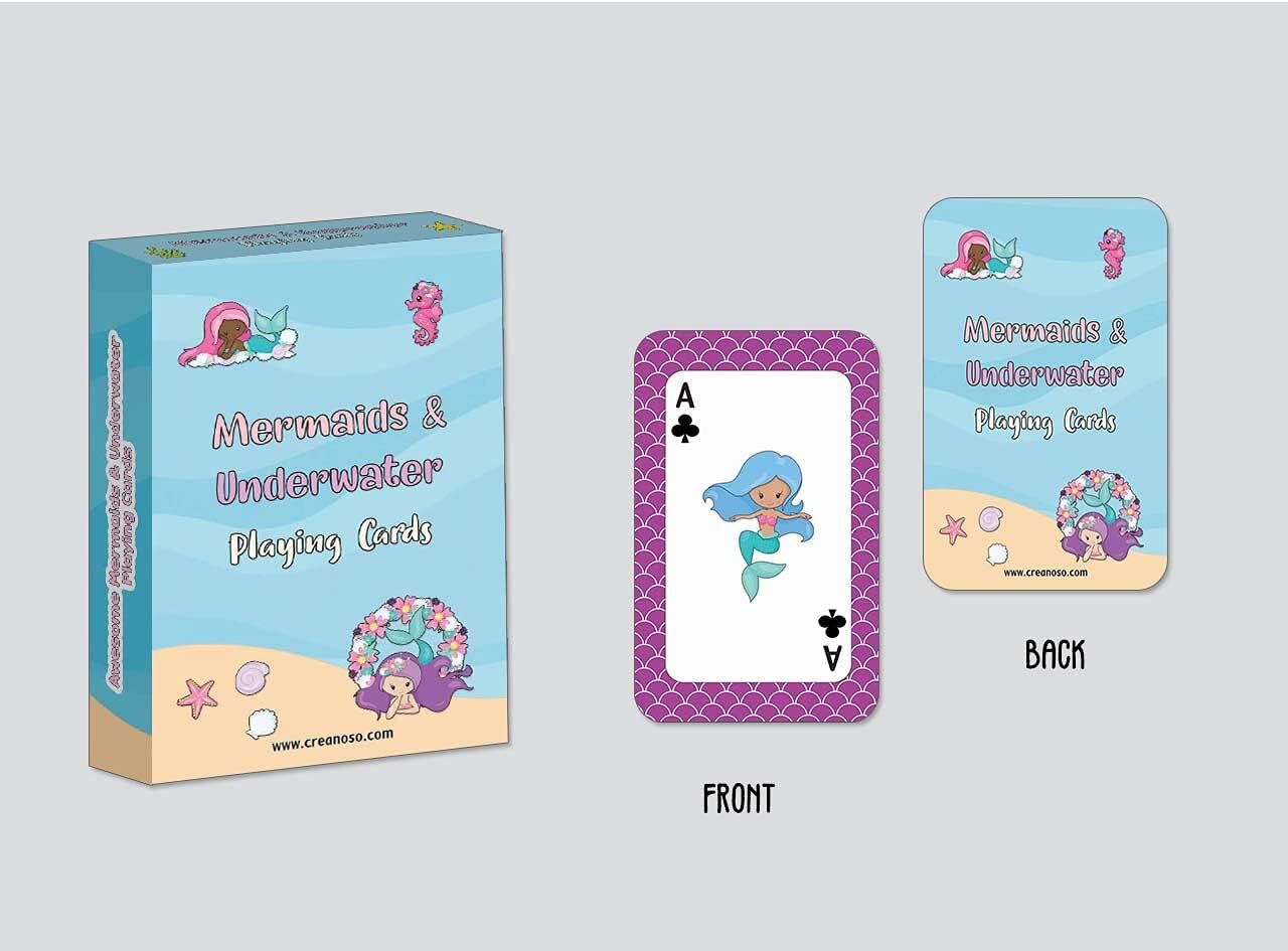 Mermaids & Underwater Playing Cards – (4-Deck X 54 Cards)