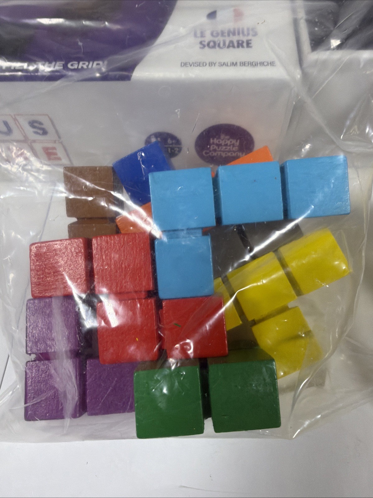 The Genius Square 100% COMPLETE The Happy Puzzle Company 2018 STEM Brain Teaser