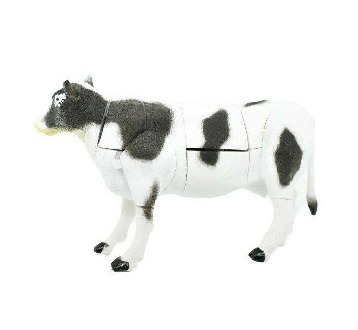 Cow, Black and White Holstein Realistic 3D Puzzle Toy Model Plastic 3.5″ F3046