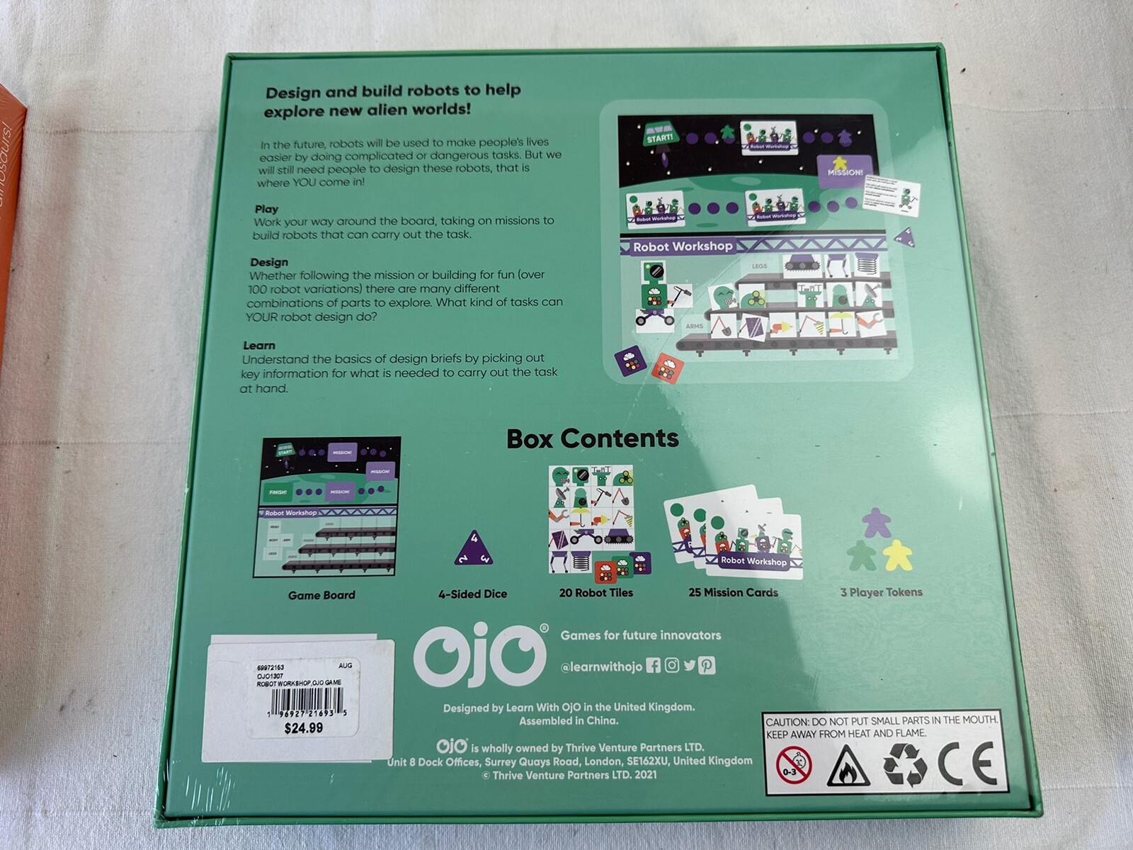 LOT OF 3 sealed OJO Board Games Movie Director Dino Age Journey Robot Workshop