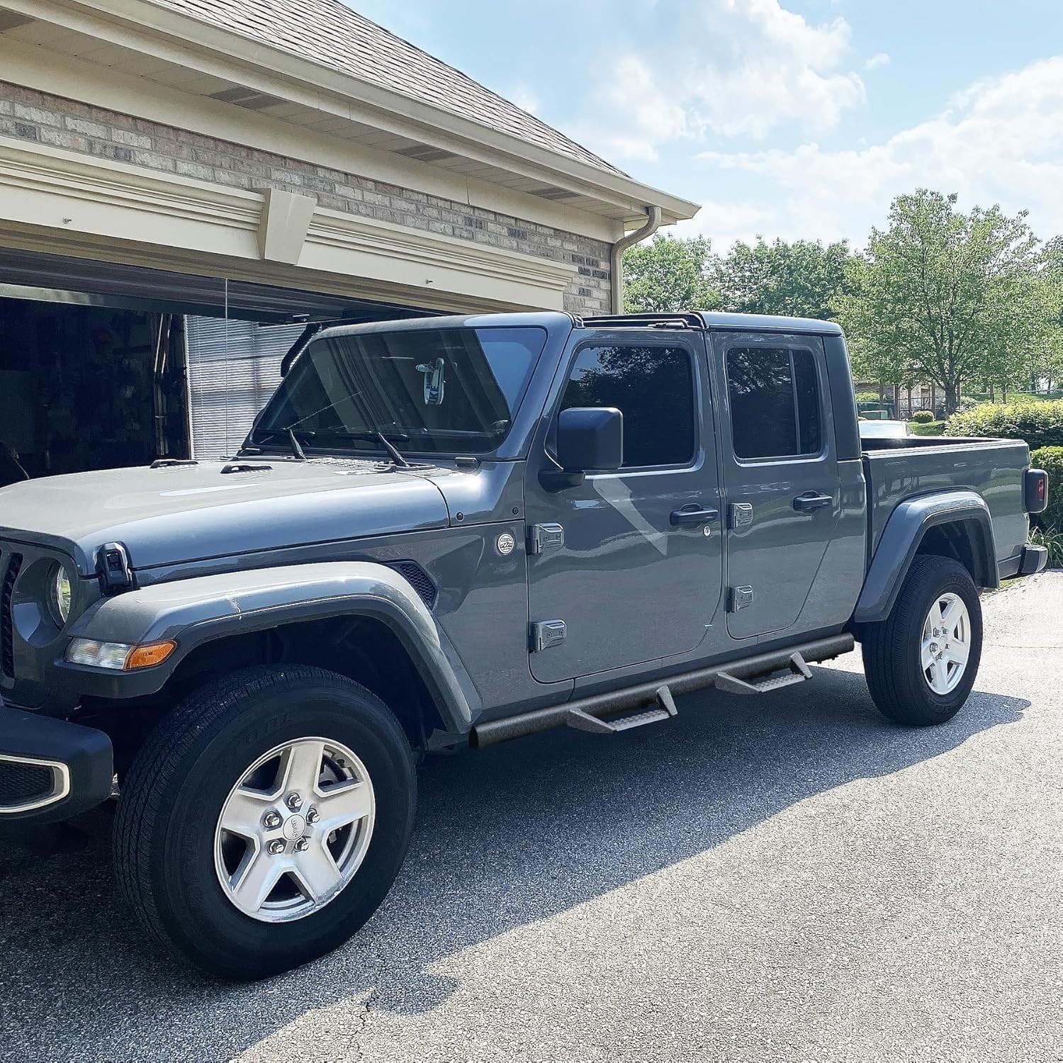 Curve Design Running Boards Compatible with Vehicle 2020-2025 Jeep Gladiator Jt