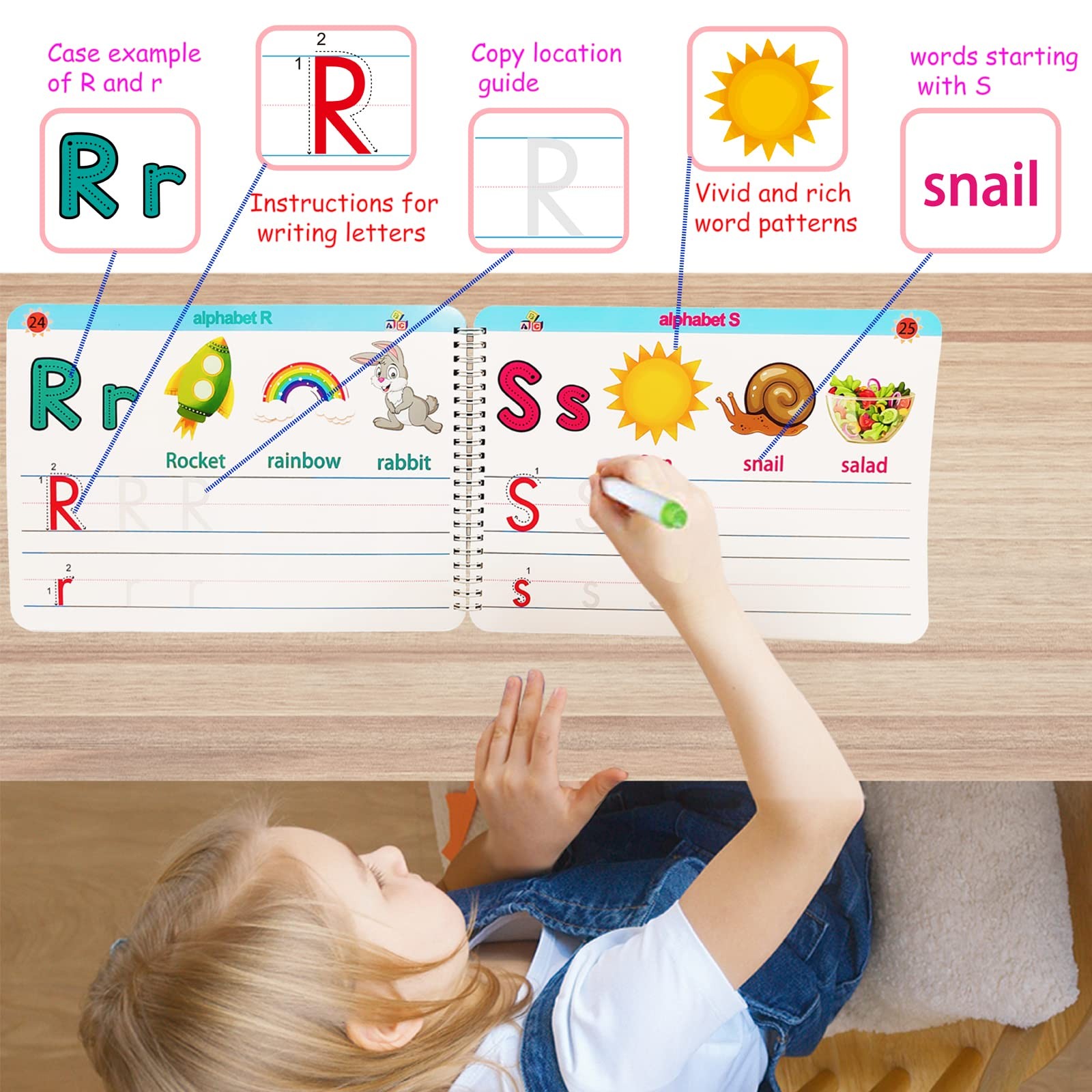 ALIANFLY Preschool Learning Activities Educational Workbook – Toddler Prek Mo…