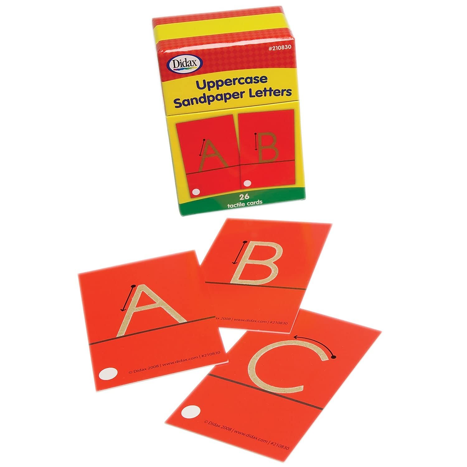 Multicolor Alphabet Flash Cards for Preschoolers Tactile Learning Fun