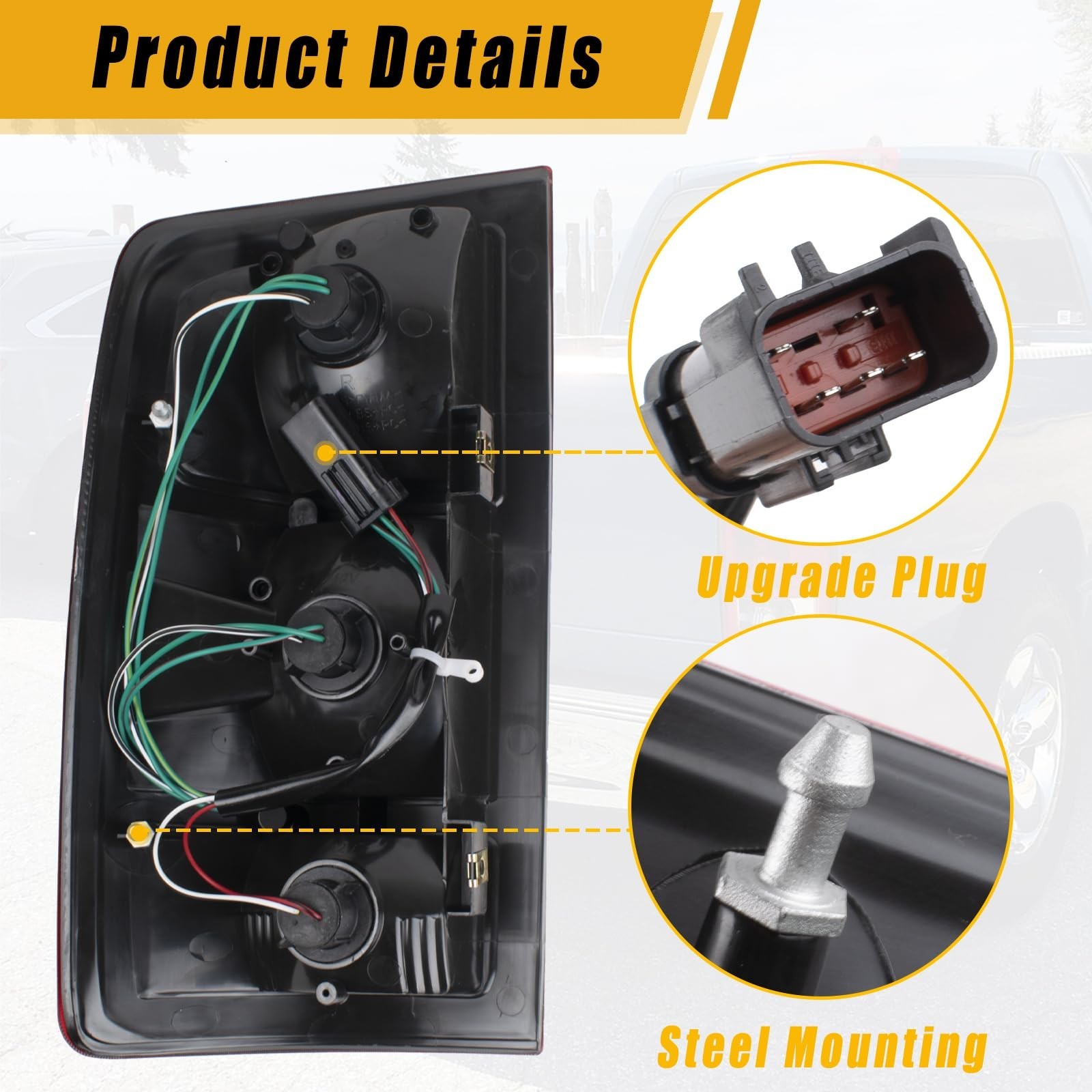 Boine Tail Light Compatible With 2002 2003 2004 2005 2006 Dodge Ram 1500 2500…