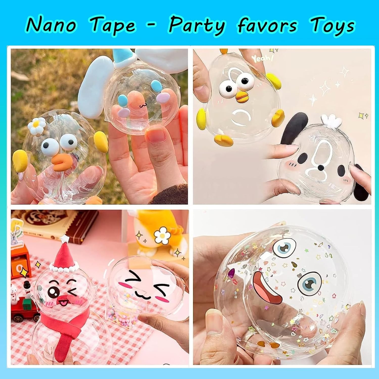 Nano Tape Bubble Kit, Double Sided Adhesive Bubbles, 4Pcs Nano…
