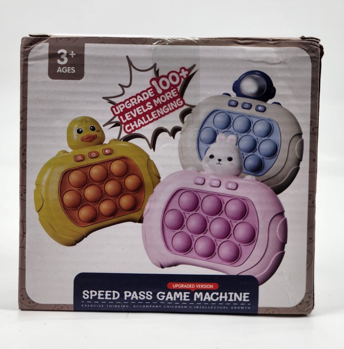 Speed Pass Game Machine Push Fidget Sensory Toy Game Cute Astronaut Whack A Mole