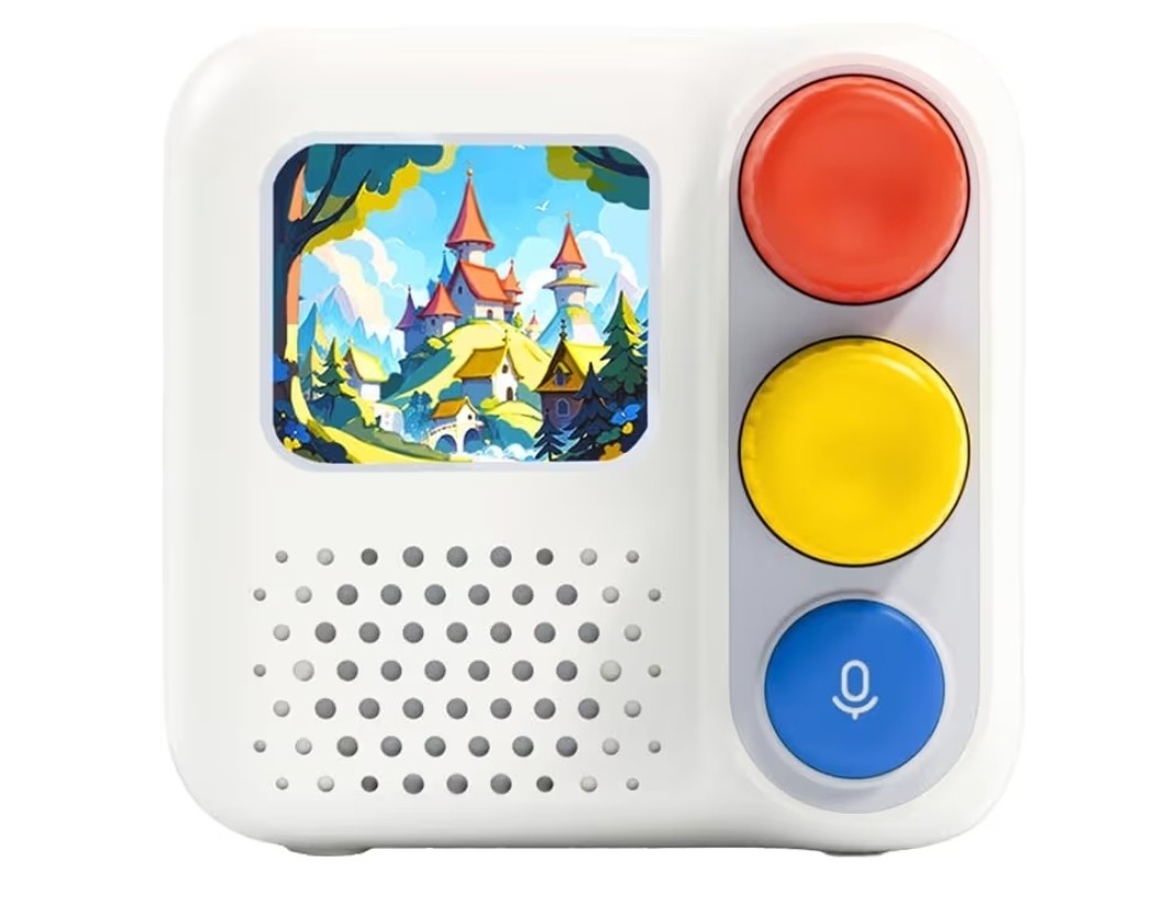 Chechirp Box AI-Powered Audio Player For Kids Aged 4-12+ Voice-Led Game Console