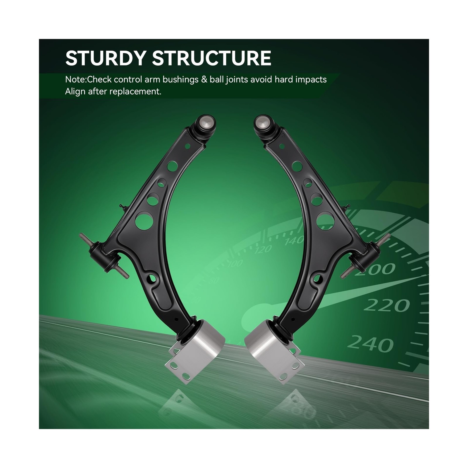 AUQDD 2Pc Suspension Front Lower Control Arm and Ball Joint Assembly Fit For …