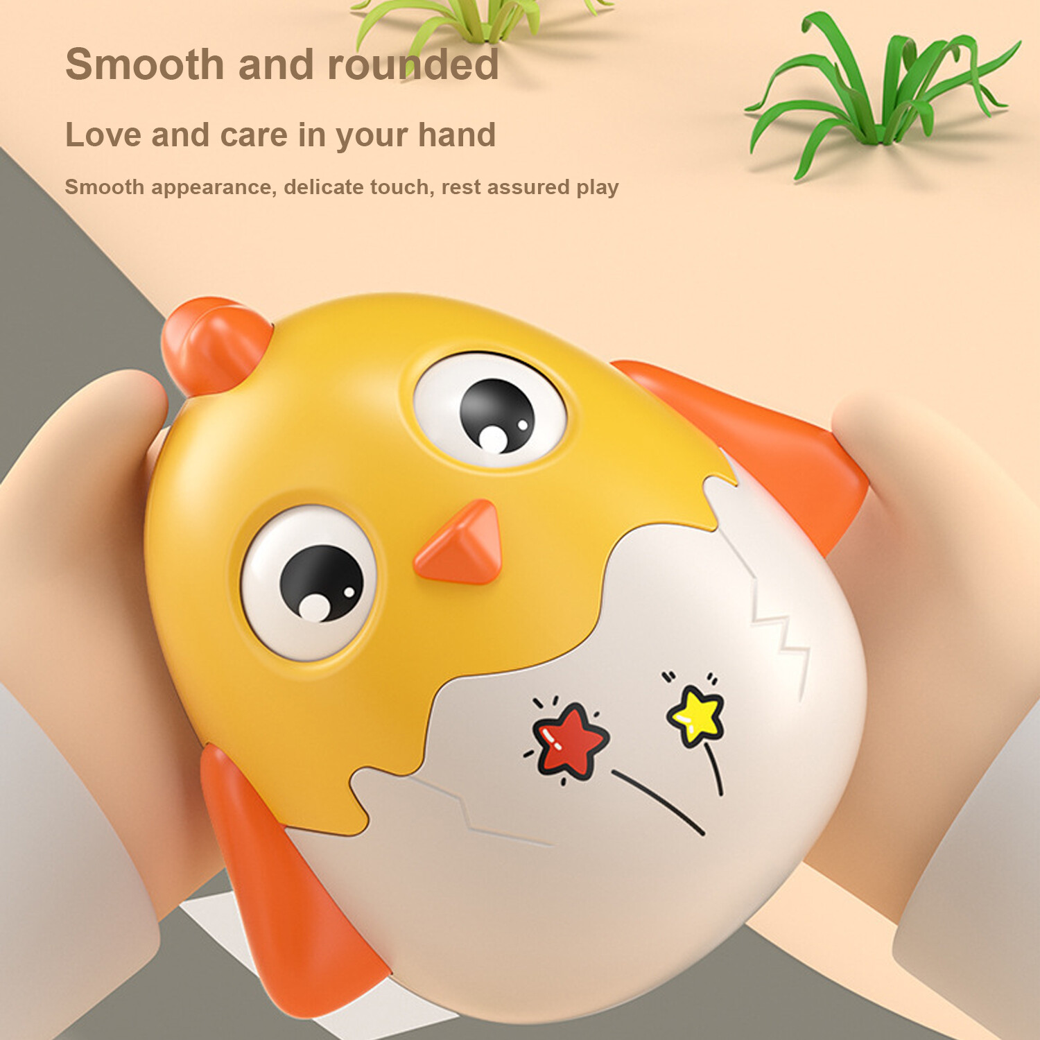 Educational Baby Toy,Chicken Tumbler Bell for Intellectual Development